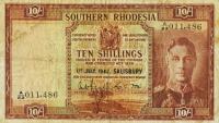 Gallery image for Southern Rhodesia p9a: 10 Shillings from 1939